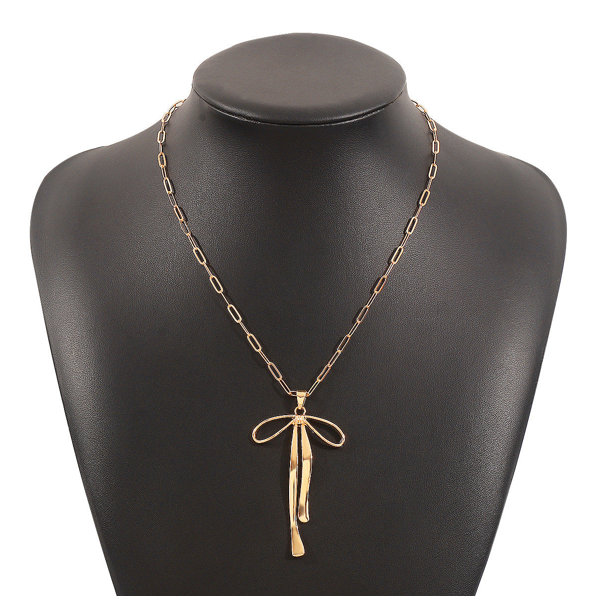 Wholesale Fashion Retro Ins Style Big Butterfly Combined with Gold Earrings and Necklace