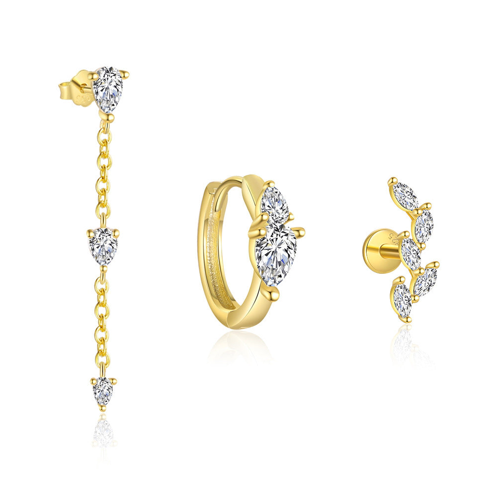 Wholesale Branch and leaf earrings Ear Studs