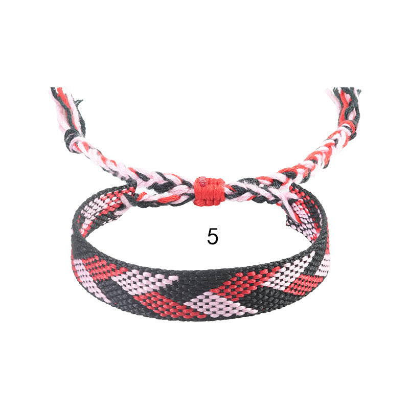 Wholesale Bohemian Ethnic Style Cotton and Linen Braided Bracelets