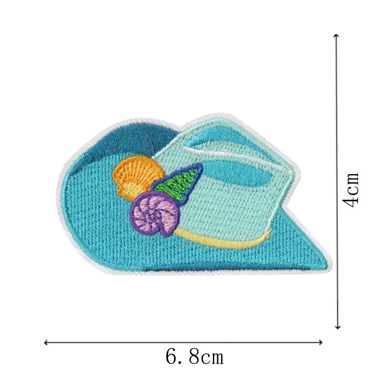 Wholesale Wave Beach Embroidery Surfing Girl Embroidery DIY Patches