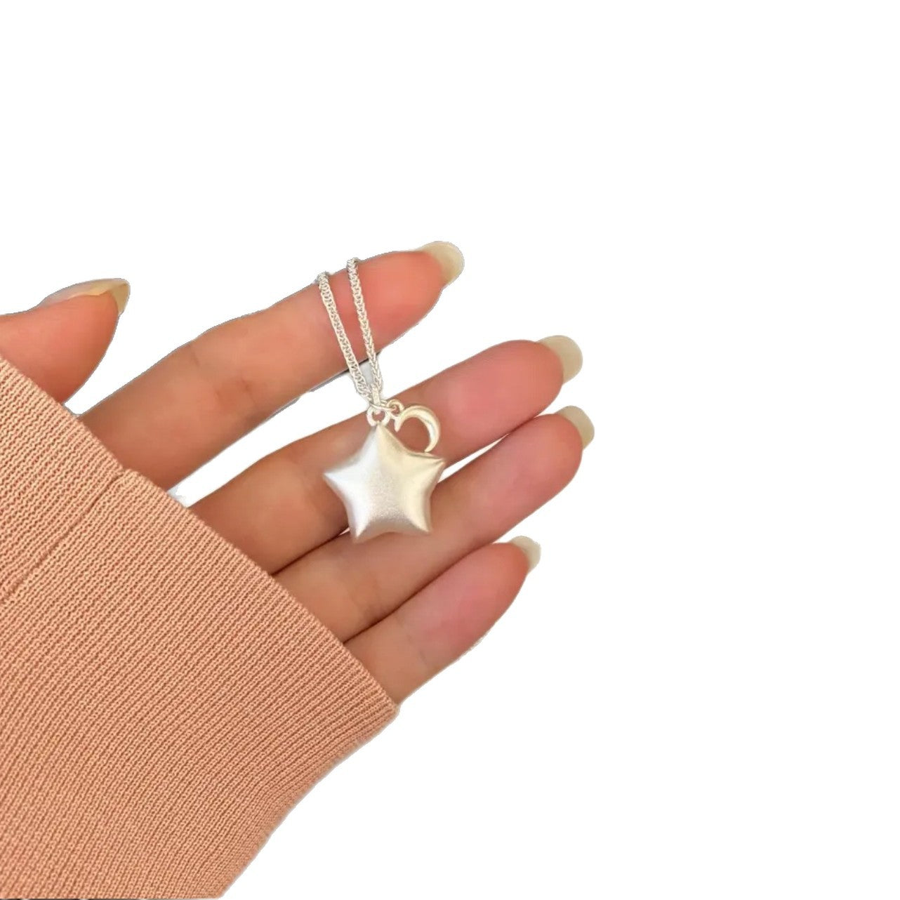 Wholesale Origami Star Sweater Chain  Long Five-Pointed Star Necklace