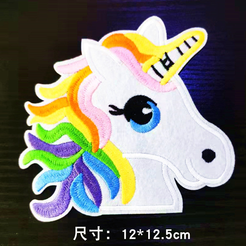 Wholesale Cartoon embroidery clothing decoration large patch cloth stickers
