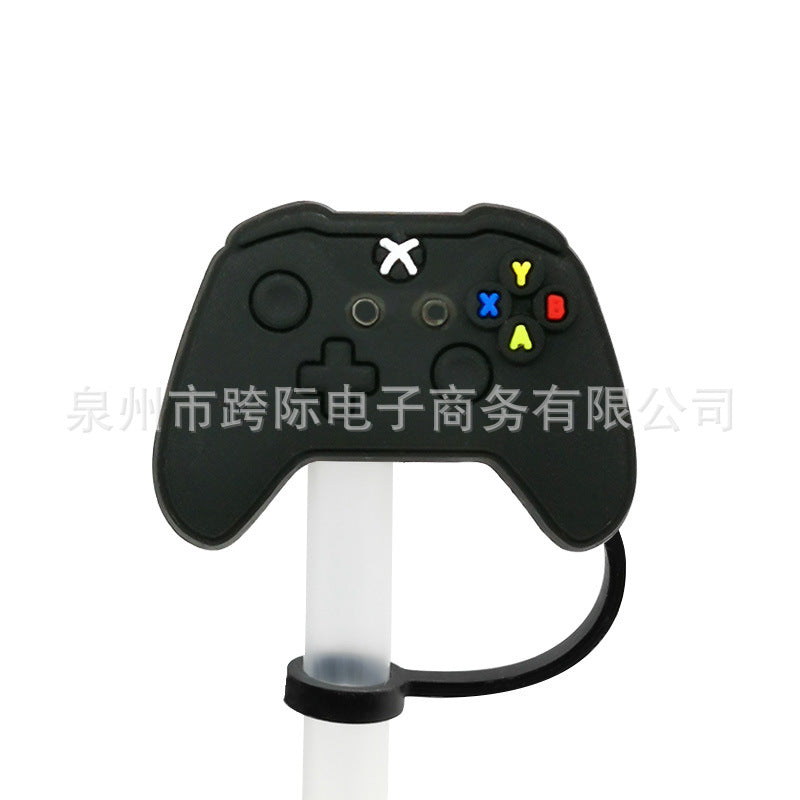 Wholesale 10pcs Game Style Straw Cap Silicone Dust Plug Cute Anime Party Casual Decorations