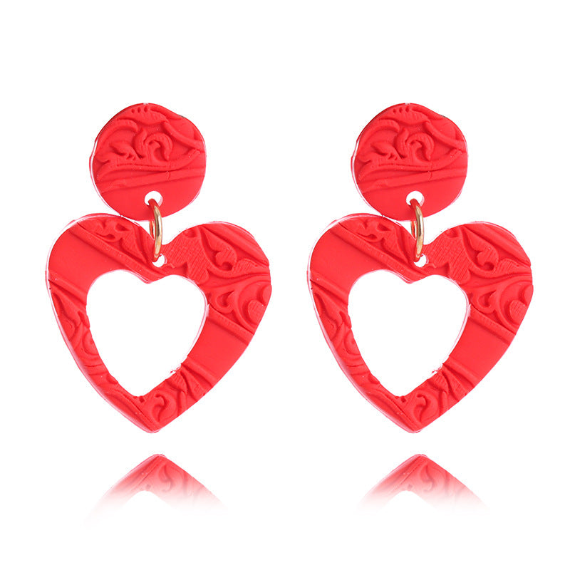 Wholesale Valentine's Day Love Soft Ceramic Earrings