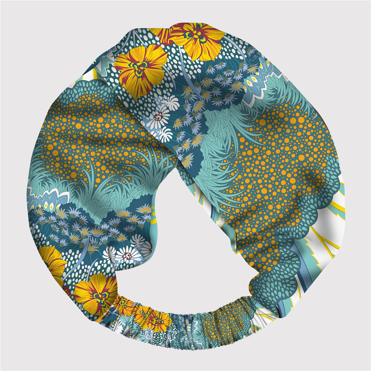 Wholesale silk twill silk adjustable elastic printing hair band