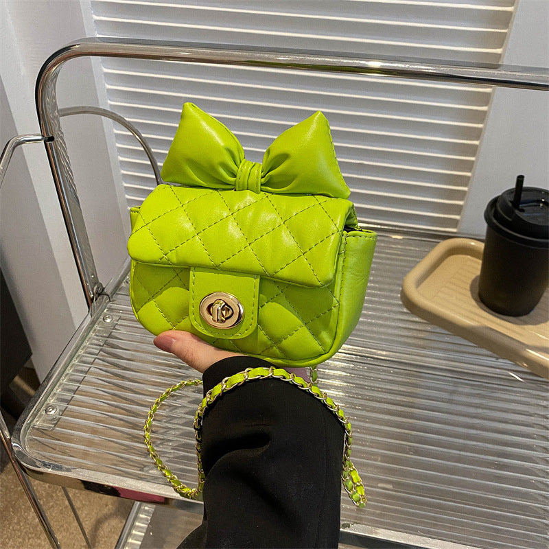 Wholesale Fashion Chain Crossbody Bowknot Mini Lipstick Bag