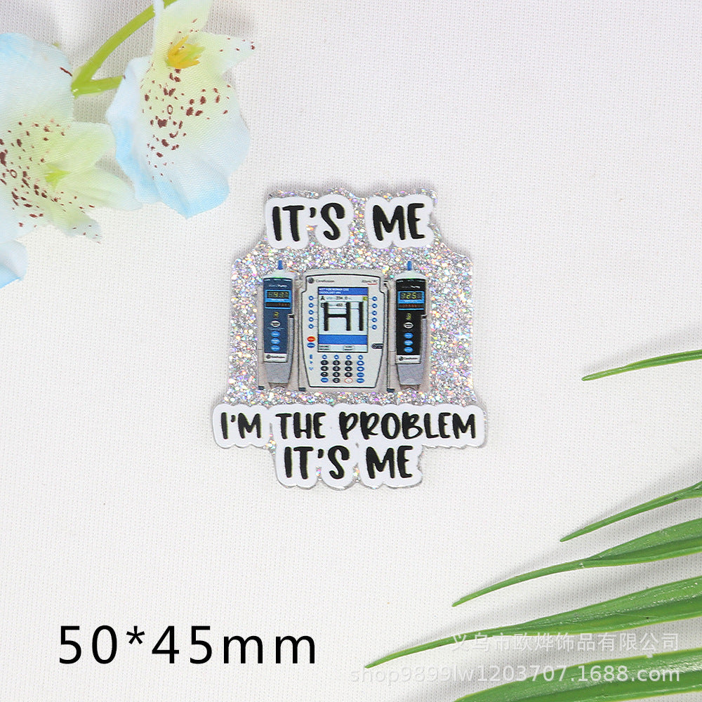 Wholesale 10pcs Cute Acrylic DIY Patch Accessories