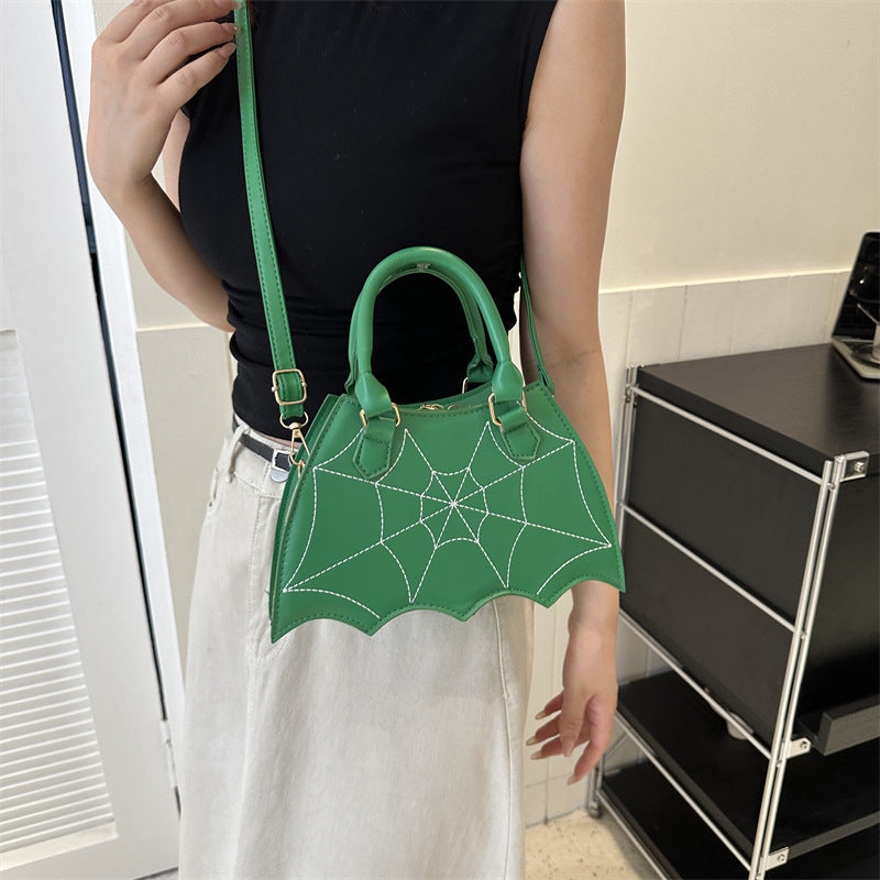 Wholesale Spider Web PU Tote Messenger Bag