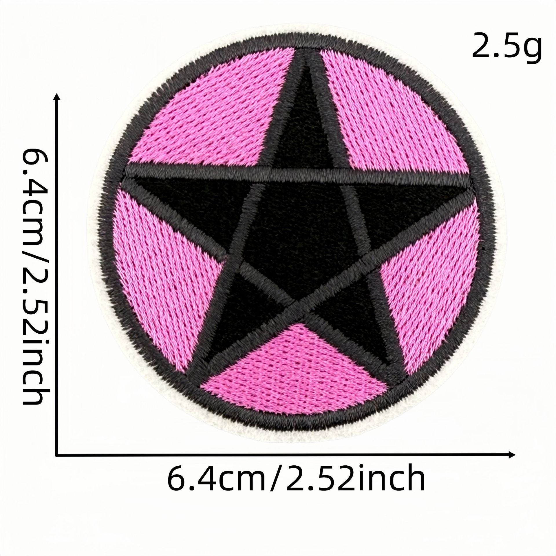 Wholesale Gothic Embroidered Iron On Patch Dark Pink Decorative Badge For Clothing DIY Accessory Trendy Gift