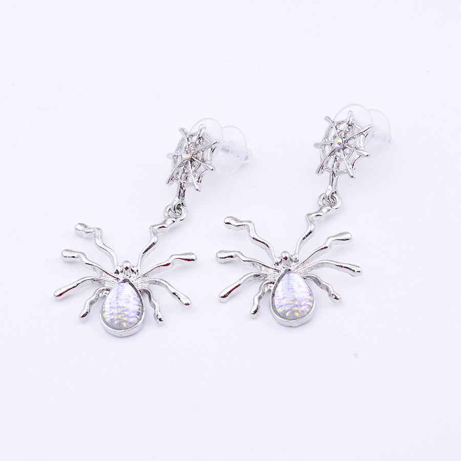 Wholesale Dark Metal Punk  Moonstone Earrings