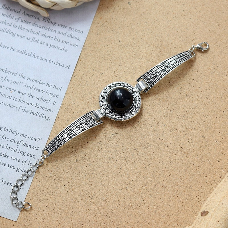 Wholesale Colored Stone All-match Simple Bracelet