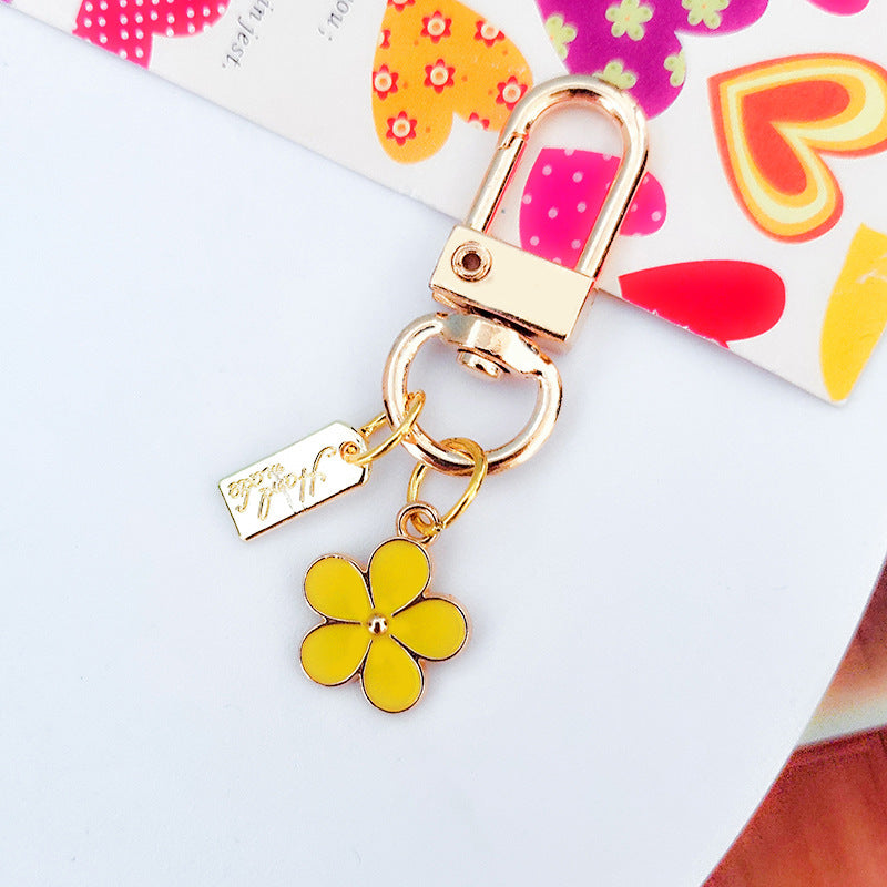 Wholesale Metal Raised Flower Keychains