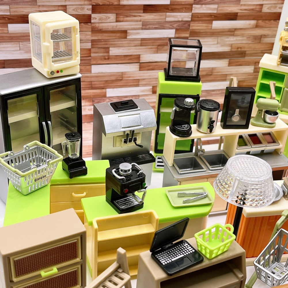 Wholesale Simulated Miniature Coffee Machine Doll Accessories