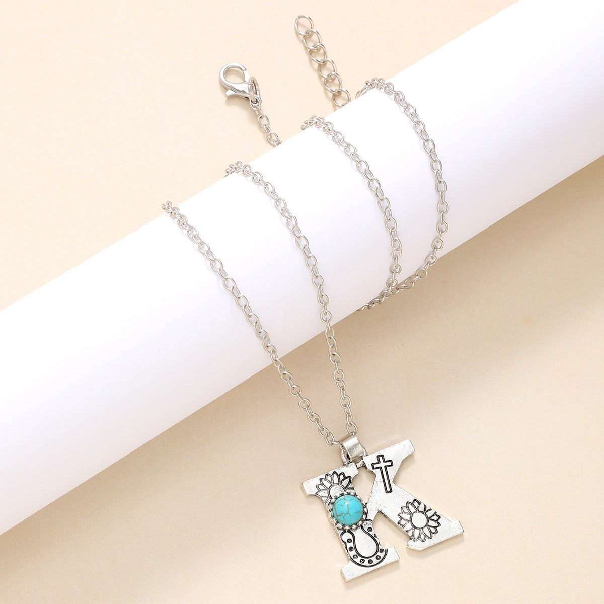 Wholesale Alloy English letter necklace western style