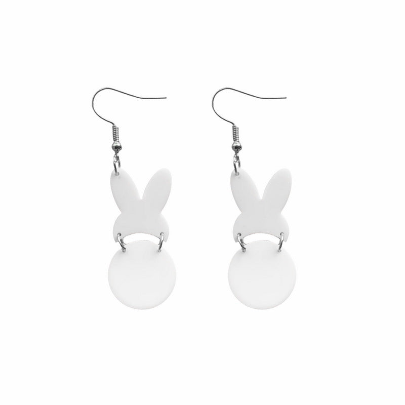 Wholesale Easter Carrot Rabbit Acrylic Earrings