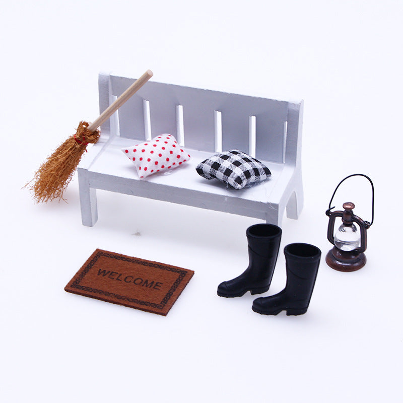 Wholesale 10pcs Dollhouse Doll House Mini Doll Cotton Pillow Sofa Pillow Playhouse Miniature Model Ornaments