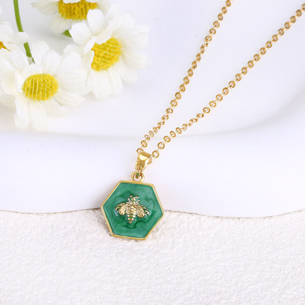 Wholesale Cute Animal Pendant Necklace Turtle Butterfly Dragonfly Design Real Gold Plated Copper Fashion Jewelry Gift