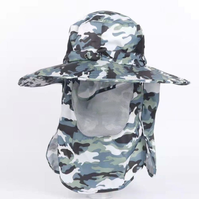 Wholesale Comprehensive Sun Protection Waterproof Face Covering Outdoor Fisherman Hat