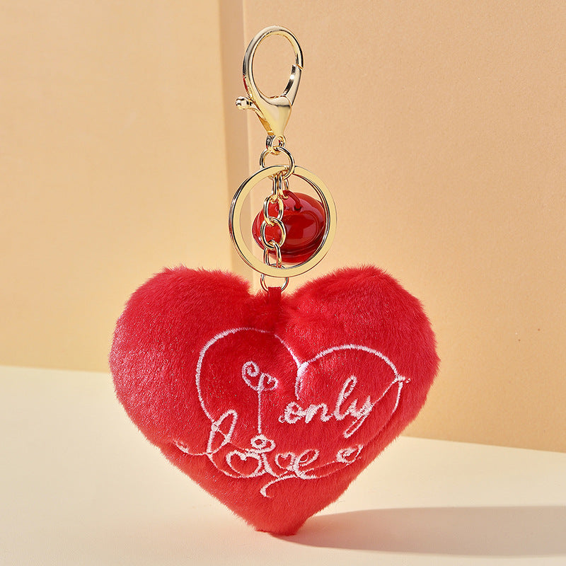 Wholesale Mother's Day Plush Love Embroidered MOM Keychains