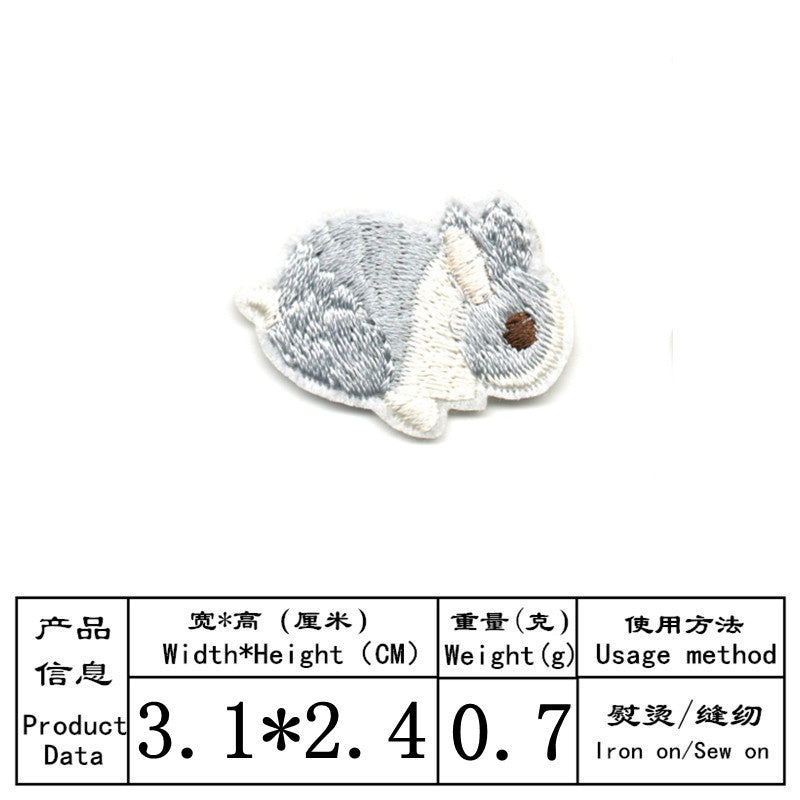 Wholesale Cartoon Animal Embroidery DIY Patches