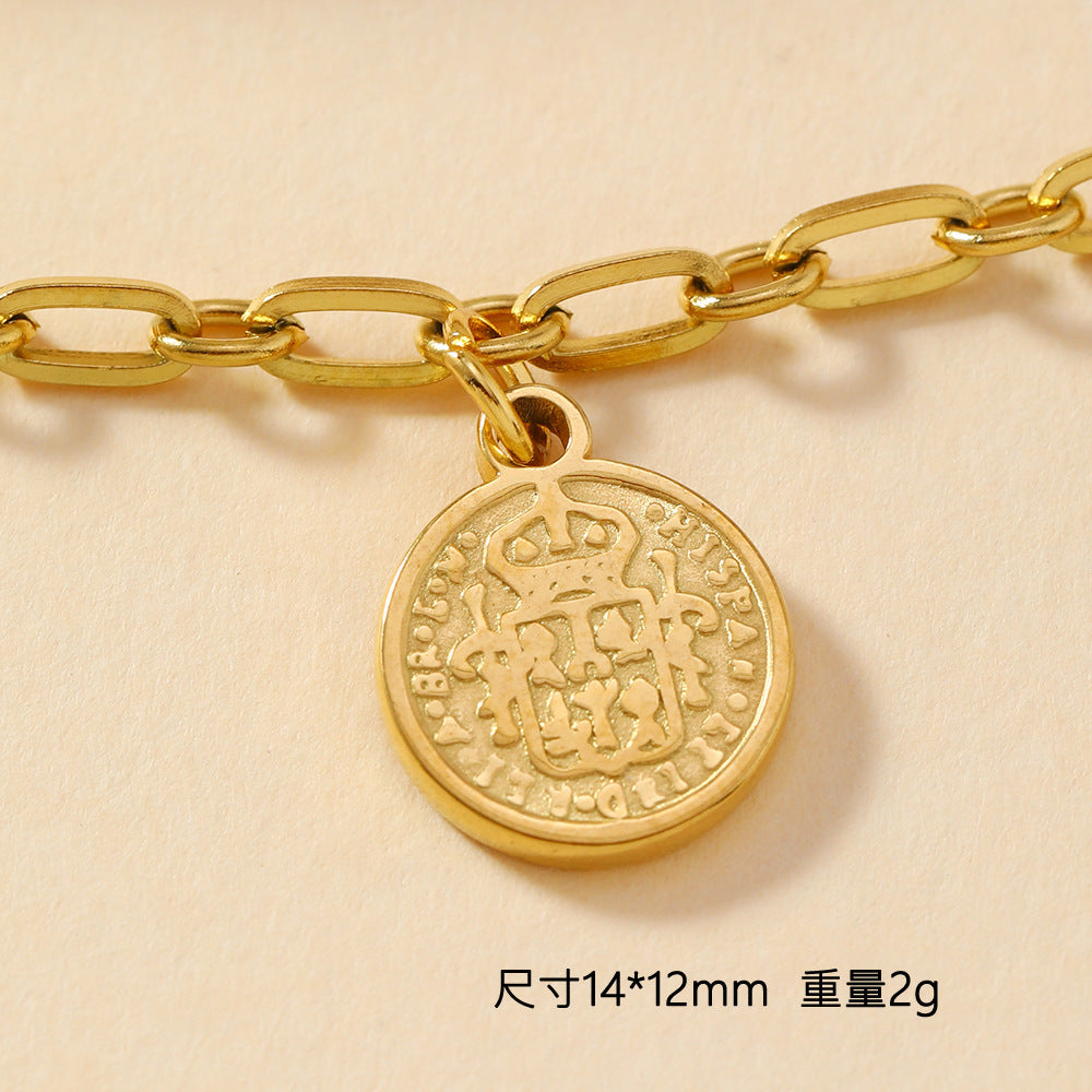 Wholesale Single Pendant Stainless Steel Love Cross Element Pendant DIY Bracelet Necklace Accessories