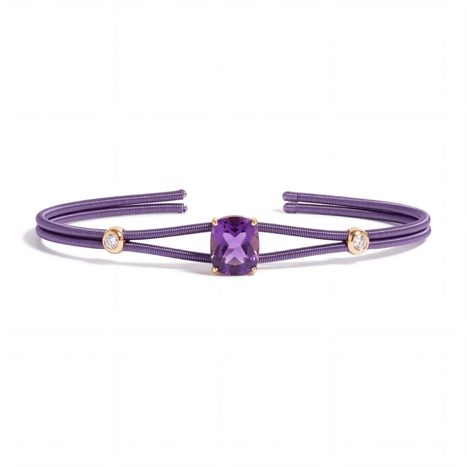 Wholesale Geometric Crystal Double Strand Elastic Bracelet For Women Everyday Fashion Accessory