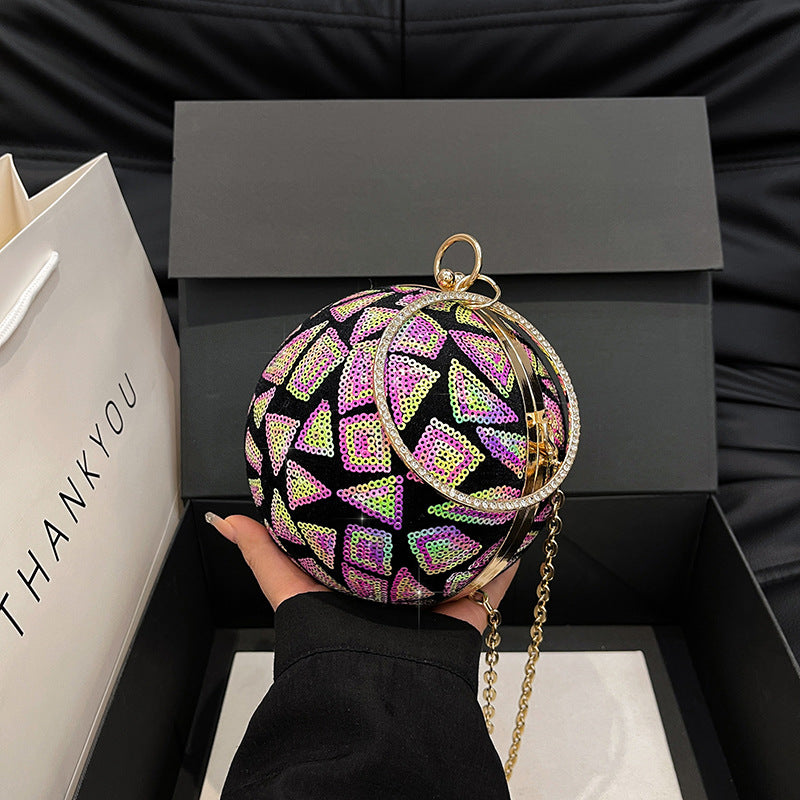 Wholesale sequin chain shoulder bag