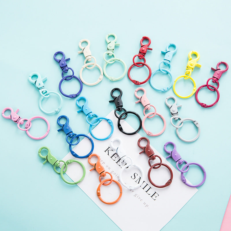 Wholesale Metal DIY Color Painted Keychain Accessories
