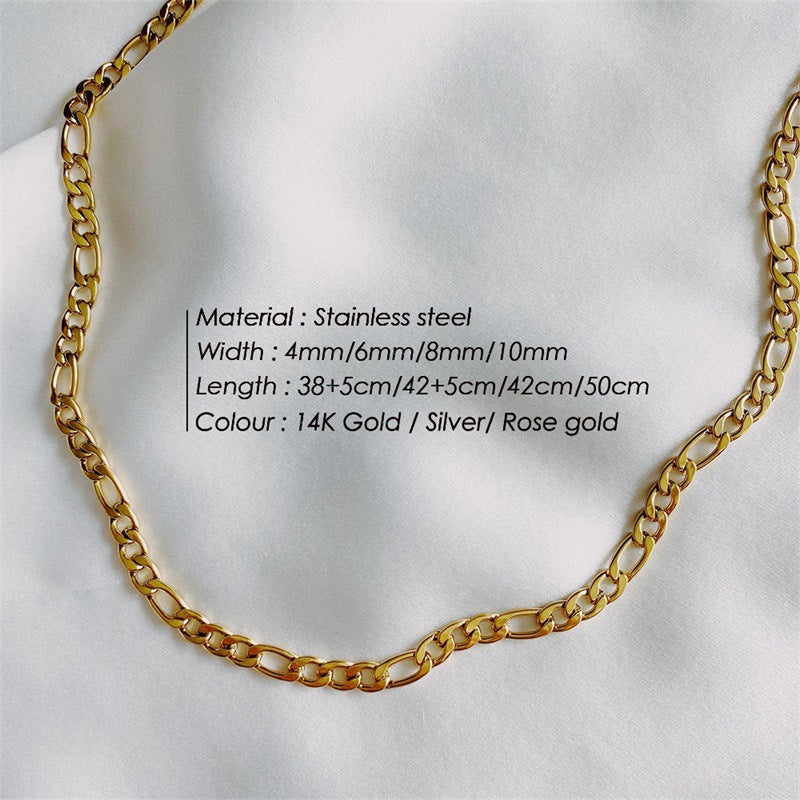 Wholesale Titanium Steel Coarse Necklaces