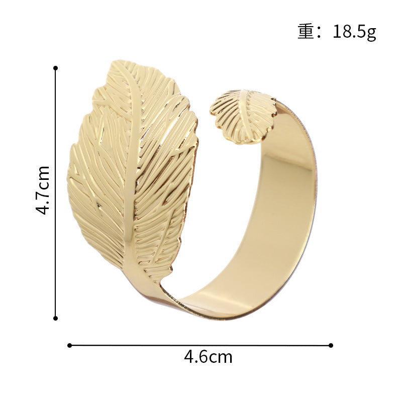 Wholesale Simulated Flower Stainless Steel Napkin Rings