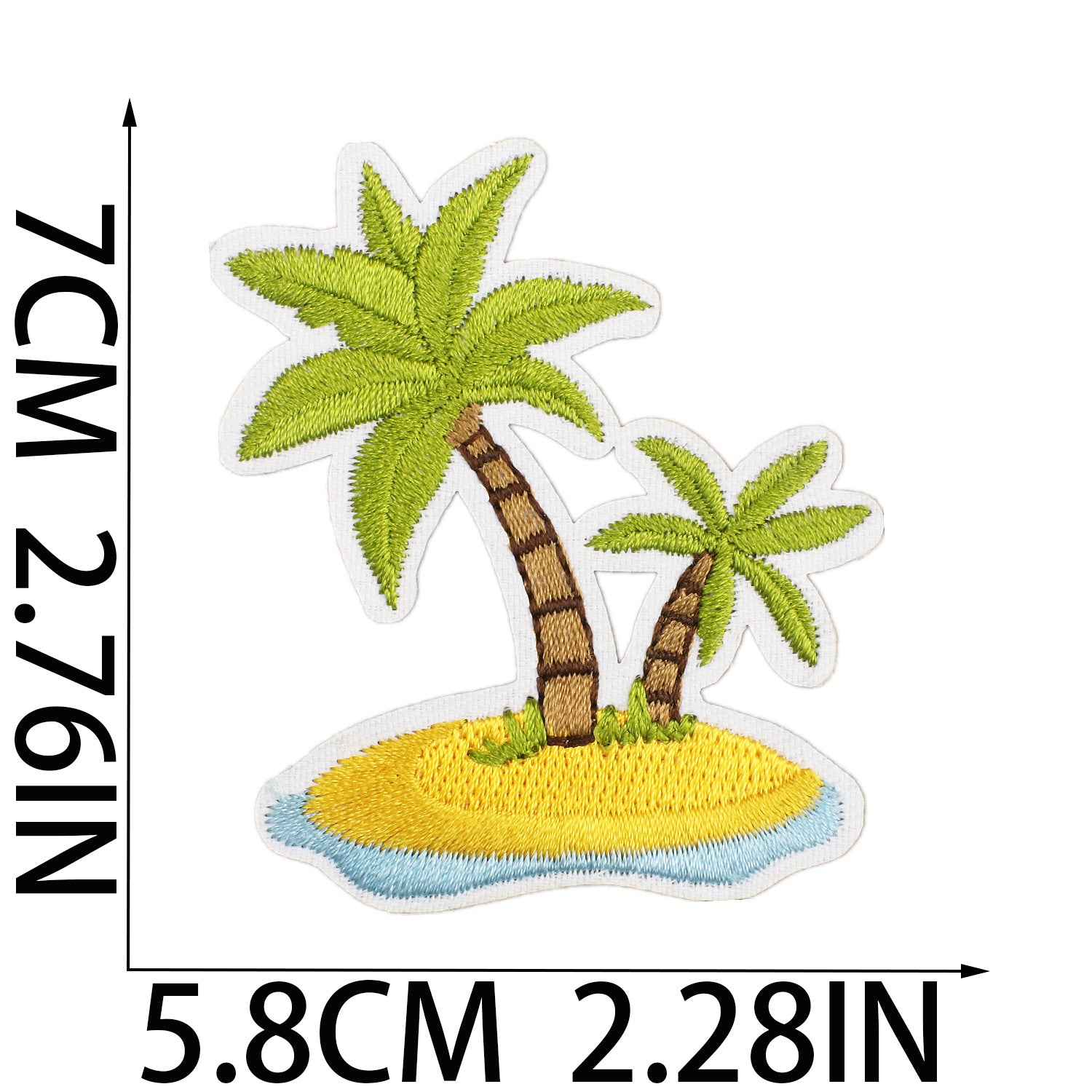 Wholesale Vacation Beach Embroidered Cloth Patch Camera Sun Sand Ball Decorative Sew On Applique For Clothing Bag Gift