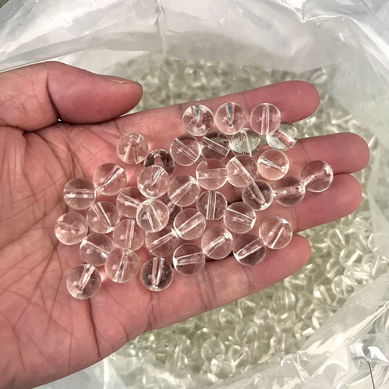 Wholesale Glazed Glass Imitation Obsidian Black Loose Beads 6Mm Round For DIY Jewelry Making Fashion Accessory Boutique Resale