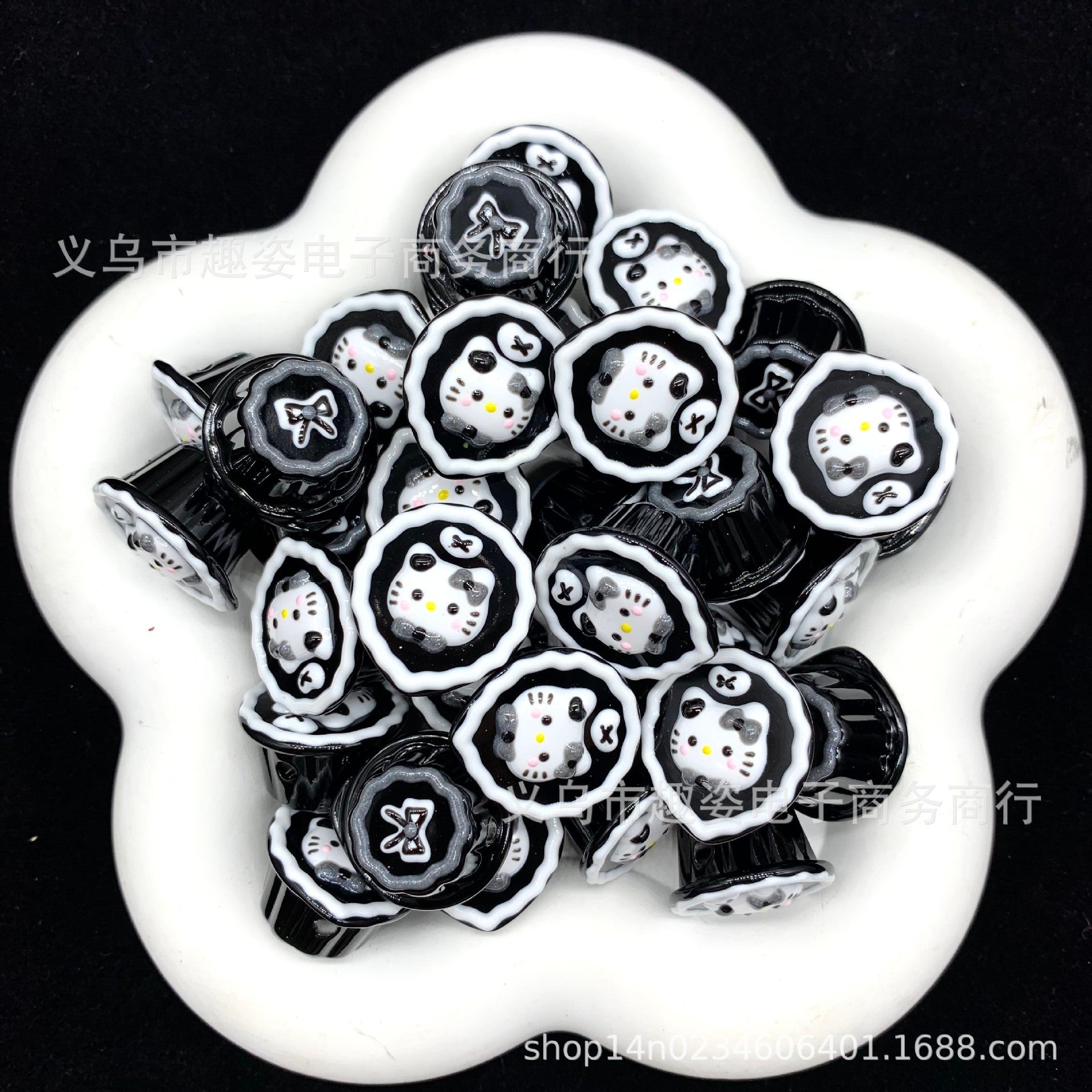 Wholesale 10pcs Jelly-painted beads Acrylic Beads