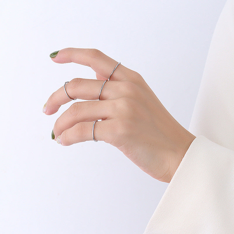 Wholesale Titanium Steel Ring Plated with 18k Real Gold Ring