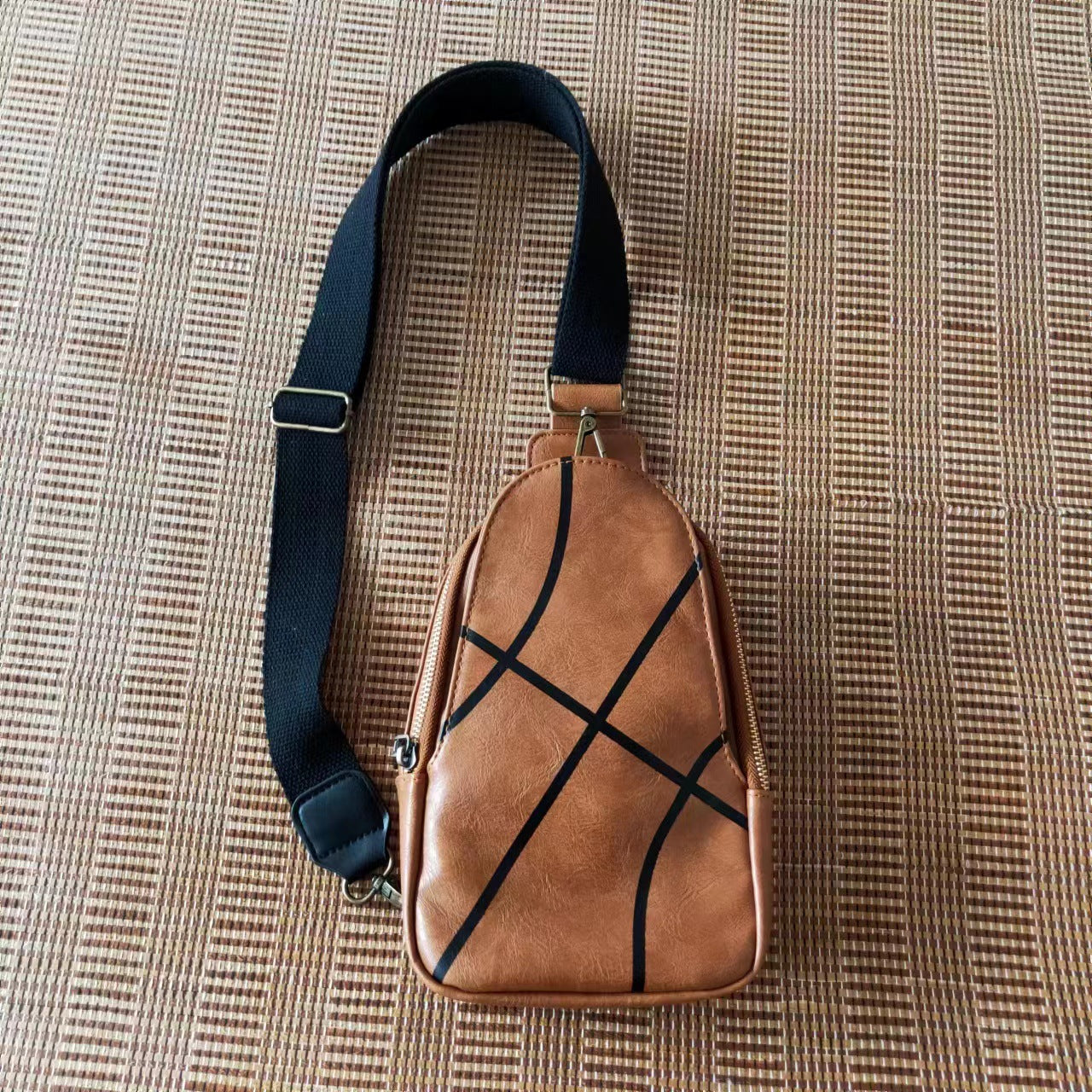 Wholesale Western Style Crossbody Olive Vintage Baseball Bag