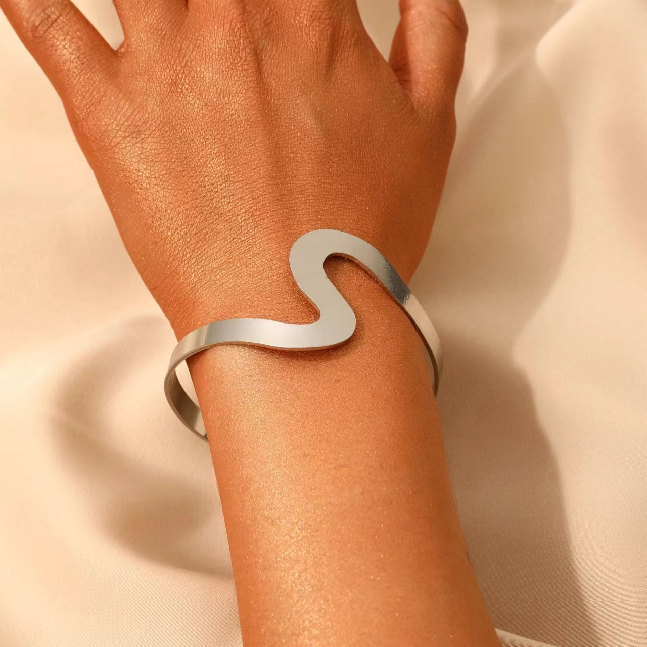 Wholesale multi-layer bracelet set alloy geometric stacked bracelet set