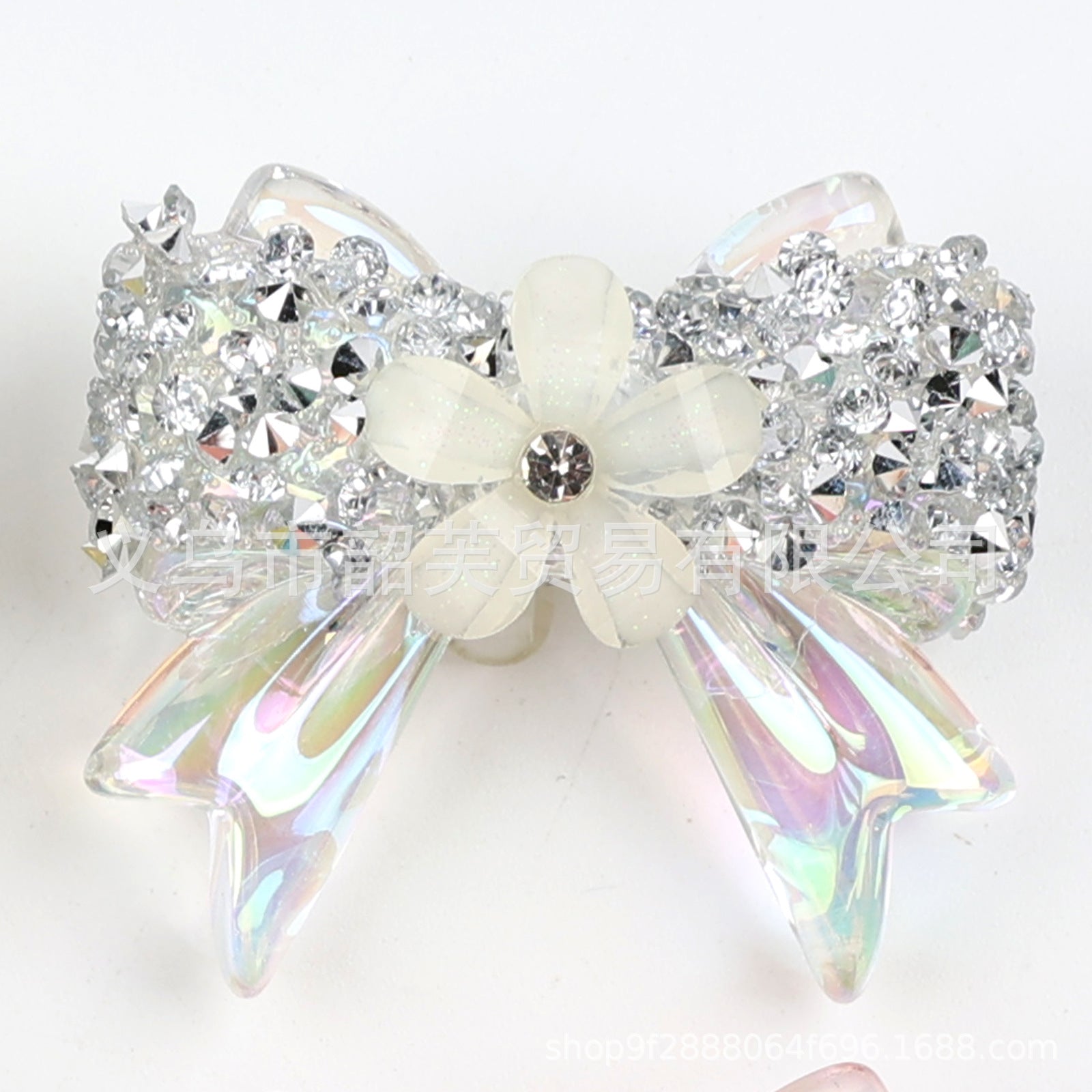 Wholesale 10pcs bowknot cherry blossom Acrylic Beads