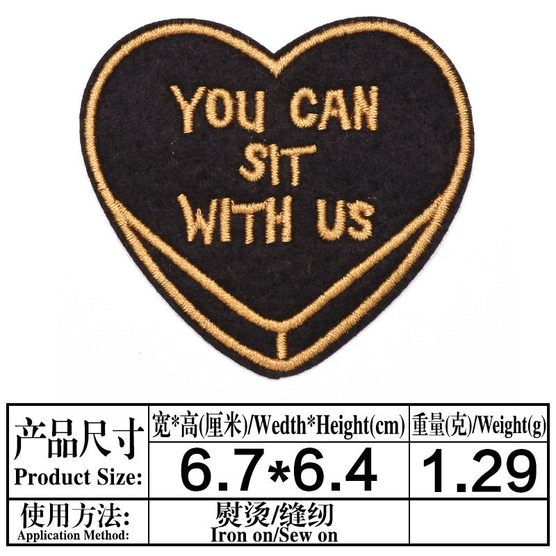 Wholesale 9Pc Embroidered Cloth Patches Set DIY Sew On Badges For Jeans ets Fashion Accessory Boutique Gift For Craft Supply Resale