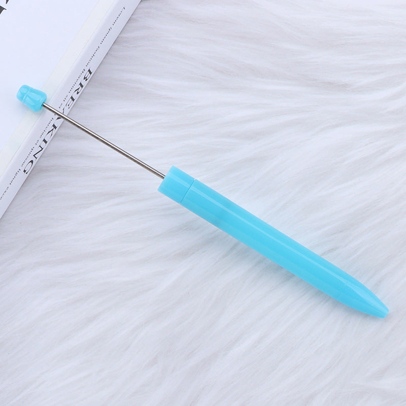 Wholesale 5pcs Beadable Pens Simple Plastic DIY Pen Office Supplies