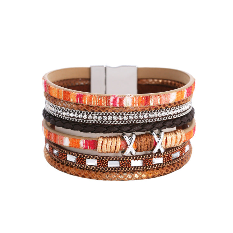 Wholesale Bohemian Ethnic Style Wide Bracelet