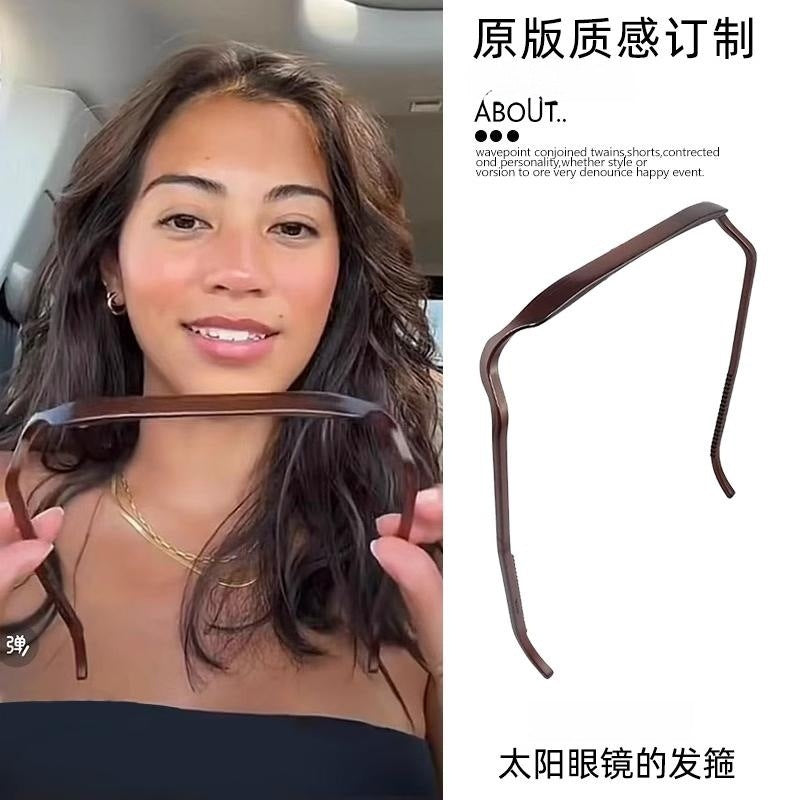 Wholesale Square Glasses Contact Fixed Sunglasses Sunglasses Hair Bands