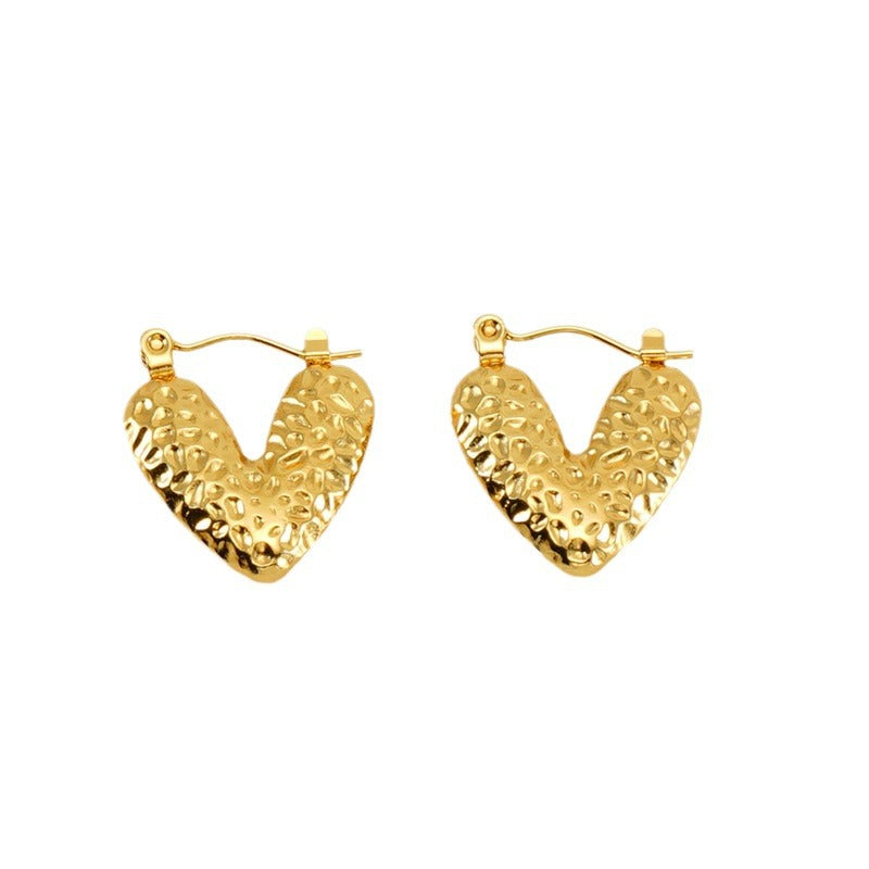 Wholesale Stainless Steel Vintage Türkiye Love Eyes Horn Bag Earrings