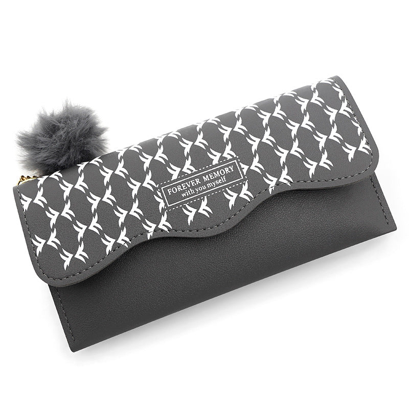 Patrón geométrico de PU al por mayor billetera larga