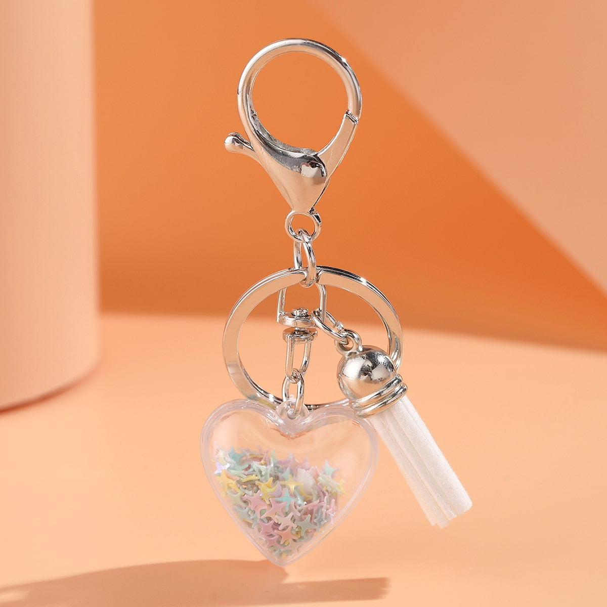 Wholesale Acrylic Rainbow Pearl Keychain