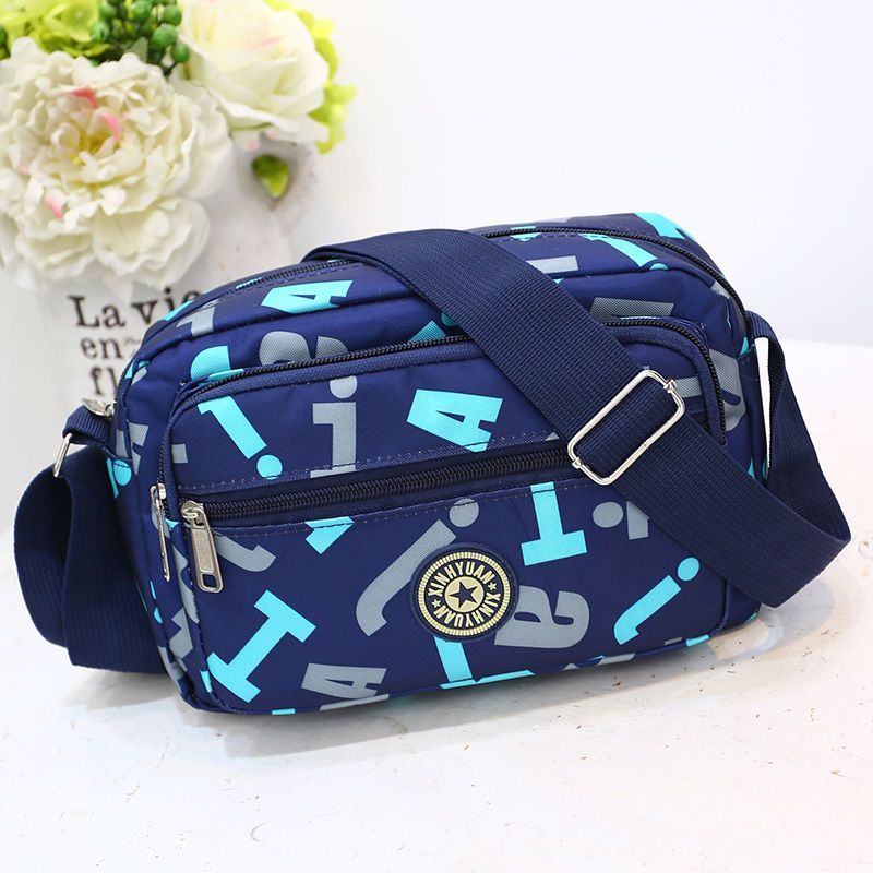 Wholesale Oxford Fabric Diagonal Cross Floral Fabric Casual Canvas Shoulder Bags
