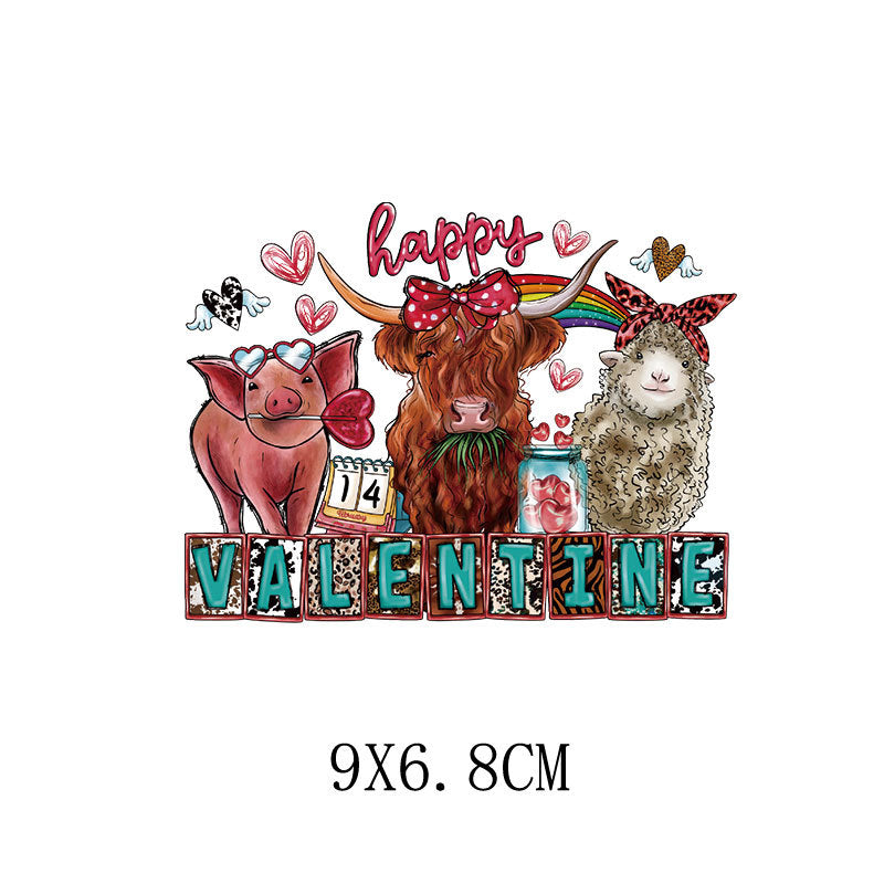 Wholesale Romantic Valentine' s Day Heat Transfer   UV DTF Ready to Press Transfers Wraps