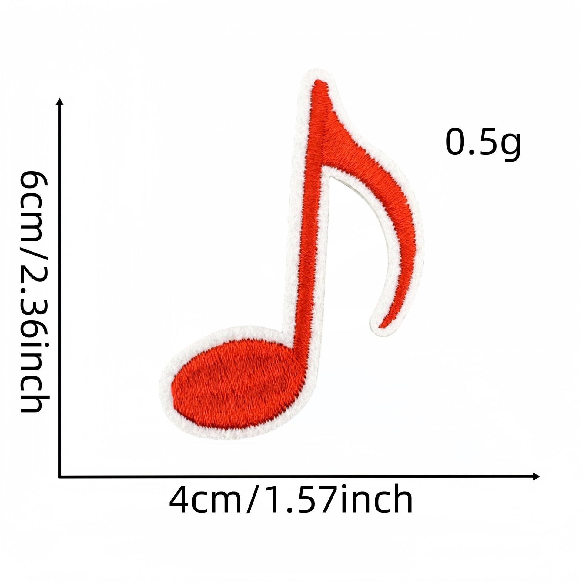 Wholesale Fashion Musical Note Iron On Cloth Patches For DIY Clothing Decoration Boutique Accessory