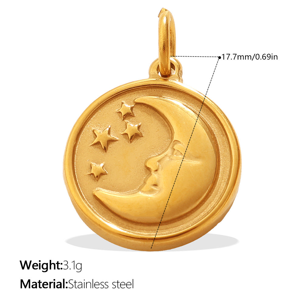 Wholesale Vintage Symbol Multi Style Sun Moon Eye Necklace Pendant Accessories
