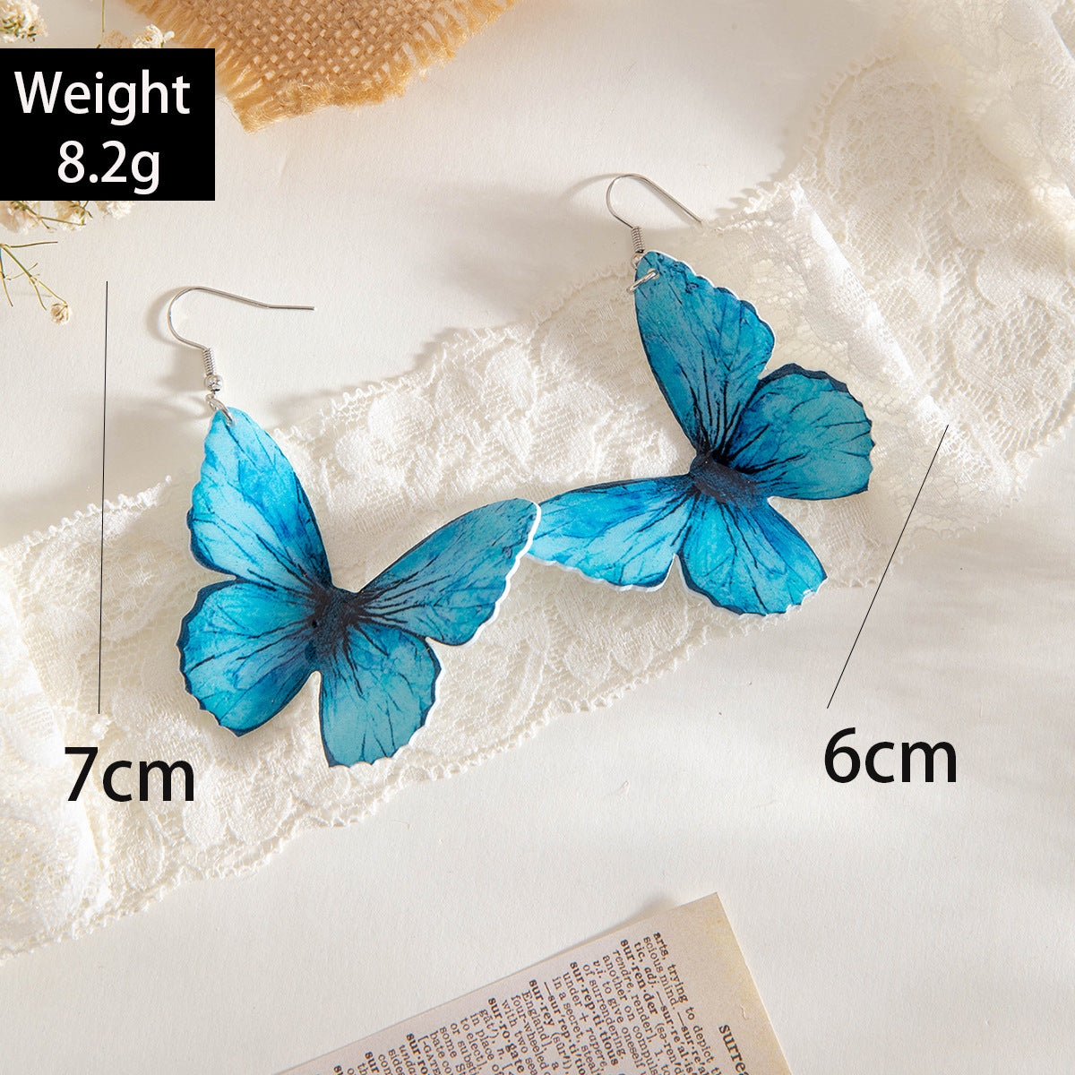 Wholesale 10PCS/Pack multi-color butterfly earrings simulation animal earrings earrings women