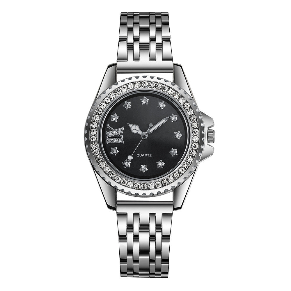 Wholesale Diamond Studded Steel Band Bracelet Watch